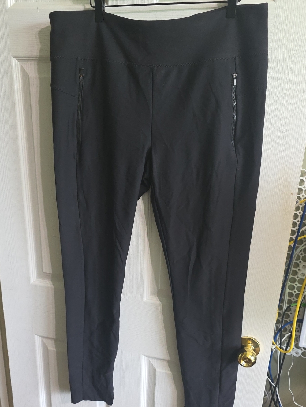 Athleta Black Athletic Leggings with Wide Waistband